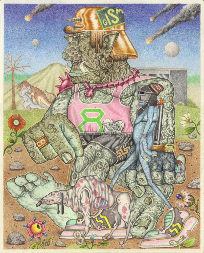 Giant Crew walk through Dino Park